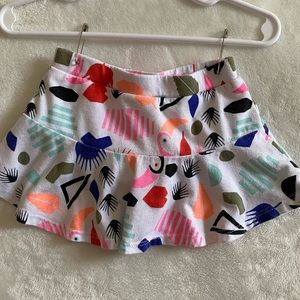 Super cute Okie Dokie skirt with bloomer. SZ 12M